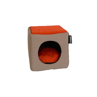 CUBO MILÚ ORIGEN DE COLOR NARANJA Y MARRÓN TALLAÚNICA 33cm