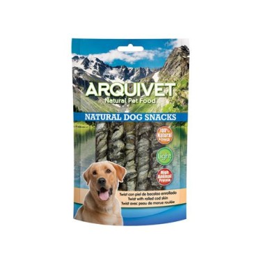 Twist con piel de bacalao enrollado 13 cm - 100g - Snacks naturales