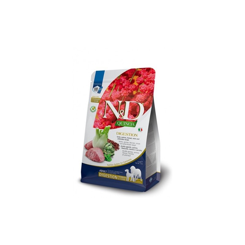 FARMINA ND DOG QUINOA DIGESTION CORDERO MED MAXI 2,5KG