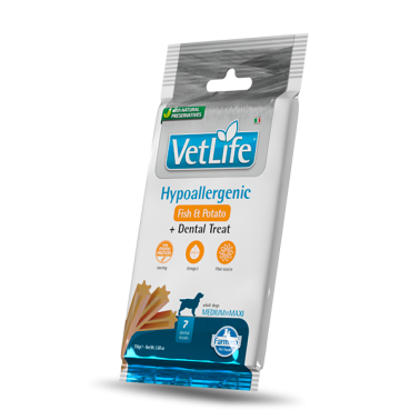 FARMINA TREAT VET LIFE DOG HYPO PESCADO ADULT MED/MAXI 110GR