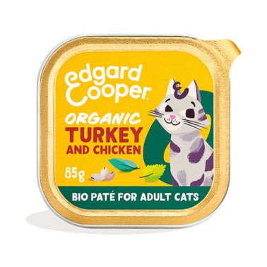 EC FELINE ADULT PATE ORGANIC PAVO TARRINA 85G