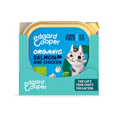 EC FELINE ADULT PATE ORGANIC SALMON TARRINA 85G