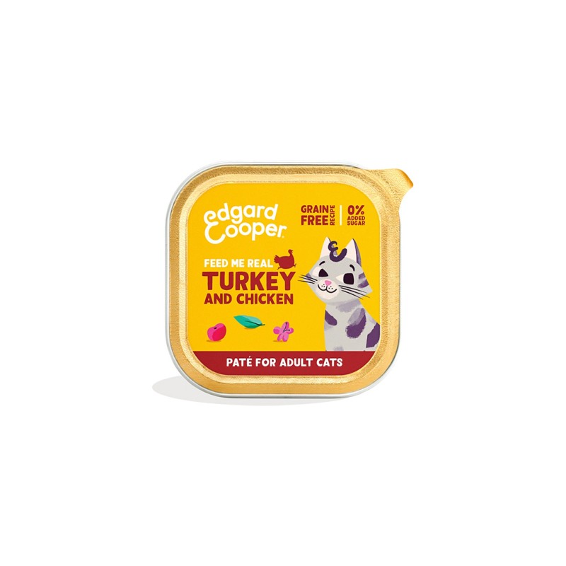 EC FELINE ADULT PATE PAVO Y POLLO TARRINA 85G