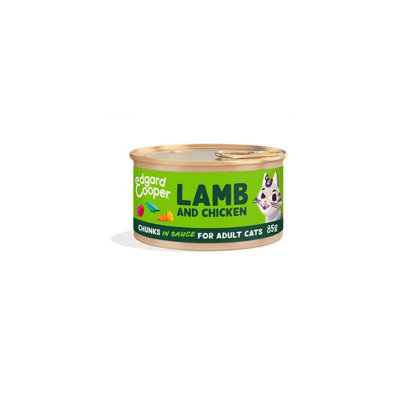 EC FELINE ADULT TROCITOS CORDERO POLLO LATA 85G
