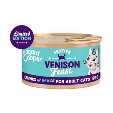 EC FELINE ADULT TROCITOS VENADO NAVIDAD LATA 85G