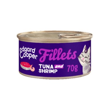 EC FELINE FILETES ATUN Y GAMBAS LATA 70G