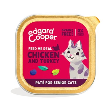 EC FELINE SENIOR PATE POLLO Y PAVO TARRINA 85G
