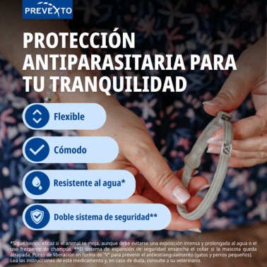 PREVEXTO 4,50 G + 2,03 G PERROS 8KG 70CM 1 COLLAR