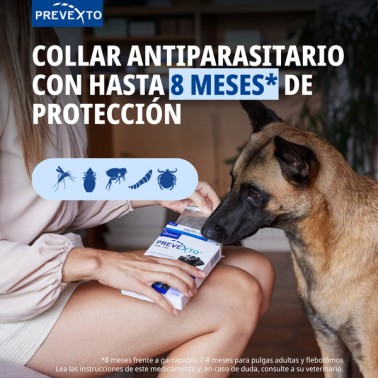 PREVEXTO 4,50 G + 2,03 G PERROS 8KG 70CM 1 COLLAR